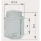 Pot verre hexa 250 g + couv. to 58 métal (100 p.)