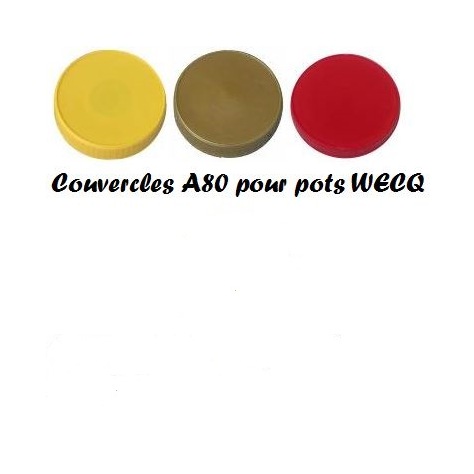 Couvercle plastic à visser A 80 pour pot 500g WECQ 100 p