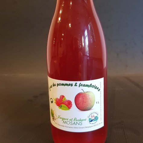 Jus de pommes et framboises